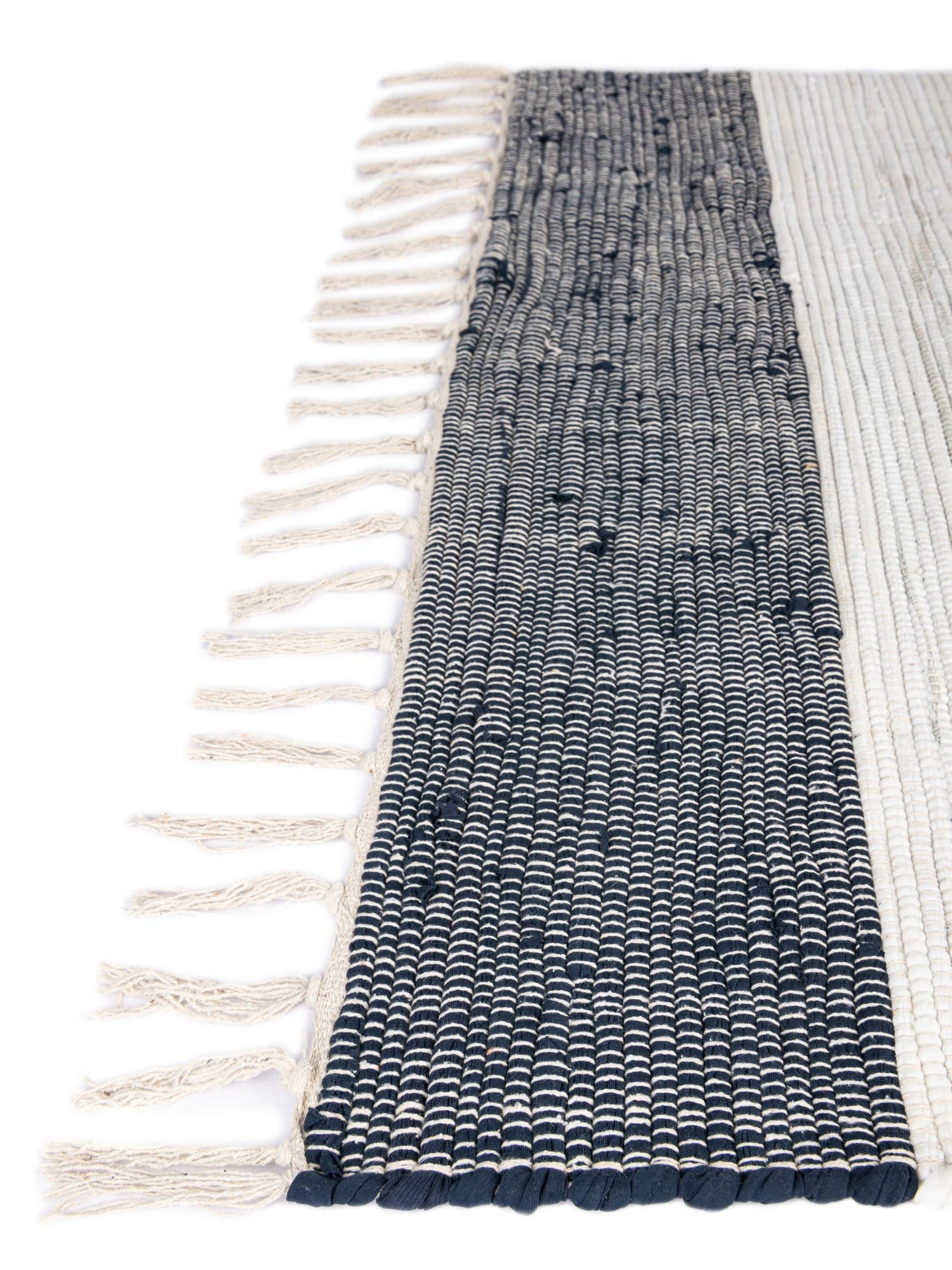 Navy Blue 1' 2 x 4' 1 Chindi Rag Table Runner Area Rug Decorative Dining Room Kitchen All Natural Material Table Cover 100% Cotton All Natural Eco-Friendly Carpet Mat Decor for Homes for Sale at Rug Engine