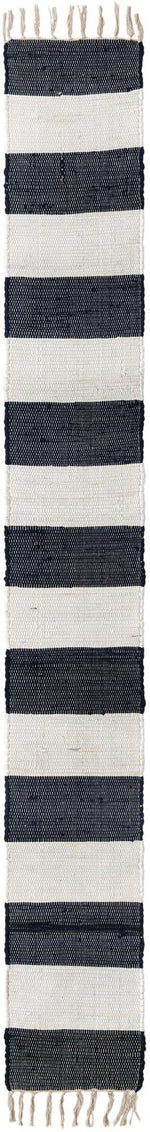 Navy Blue 1' 2 x 10' Chindi Rag Table Runner