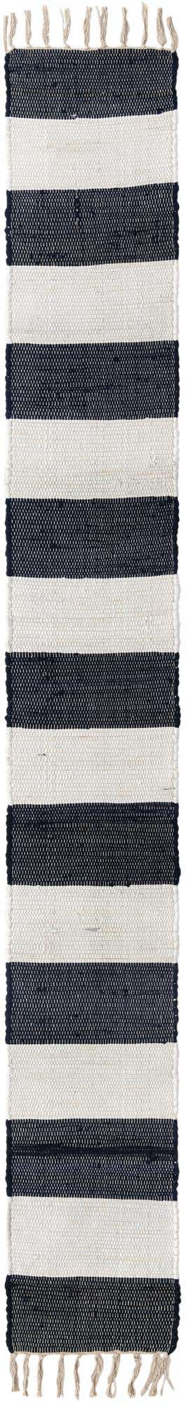 Navy Blue 1' 2 x 10' Chindi Rag Table Runner