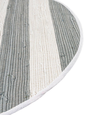 Gray 2' 2 x 3' 7 Chindi Rag Hearth Half-Round Semicircle Area Rug 100% Cotton All Natural Eco-Friendly Carpet Mat Decor for Homes for Sale at Rug Engine