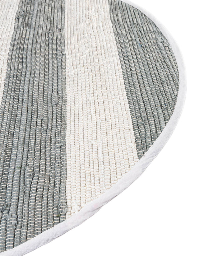 Gray 2' 2 x 3' 7 Chindi Rag Hearth Half-Round Semicircle Area Rug 100% Cotton All Natural Eco-Friendly Carpet Mat Decor for Homes for Sale at Rug Engine