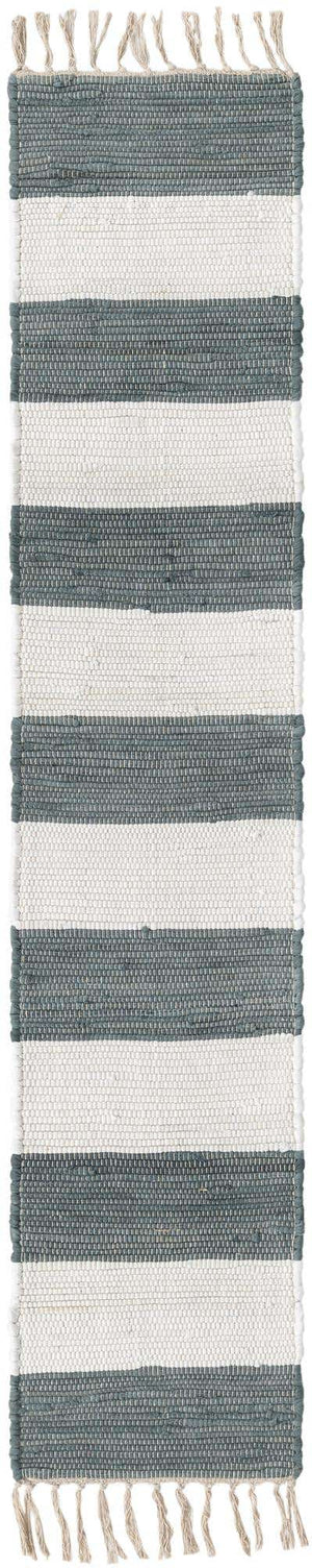 Gray 1' 2 x 6' 1 Chindi Rag Table Runner