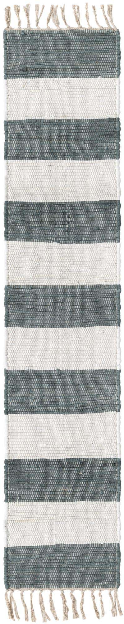 Gray 1' 2 x 6' 1 Chindi Rag Table Runner