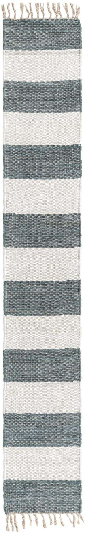 Gray 1' 2 x 8' Chindi Rag Table Runner