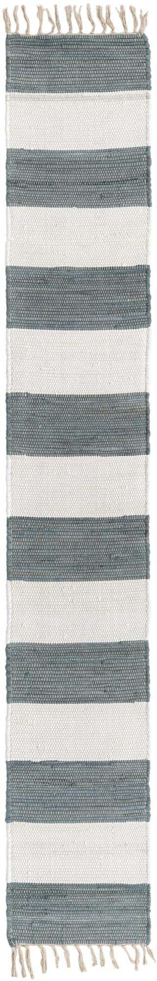 Gray 1' 2 x 8' Chindi Rag Table Runner