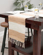 Beige 1' 2 x 5' 1 Chindi Rag Table Runner