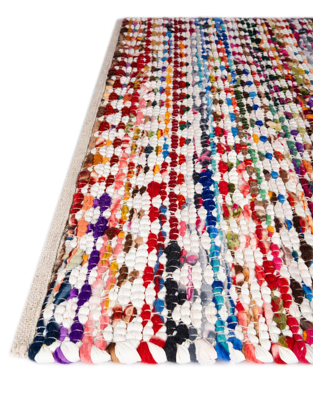 Multicolor 1' 2 x 4' 1 Braided Chindi Table Runner