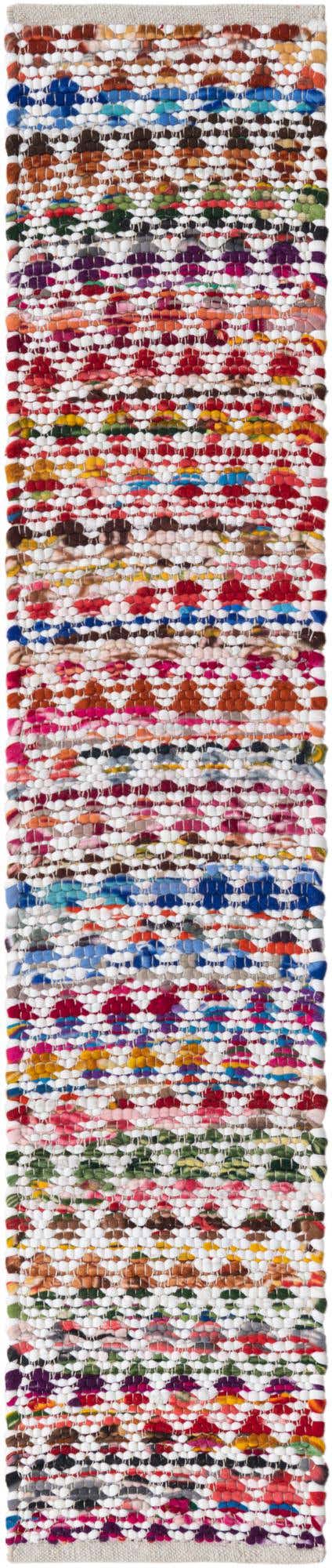 Multicolor 1' 2 x 6' 1 Braided Chindi Table Runner