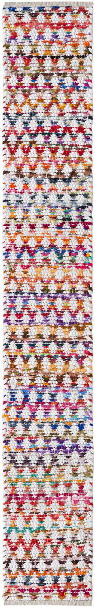 Multicolor 1' 2 x 8' Braided Chindi Table Runner