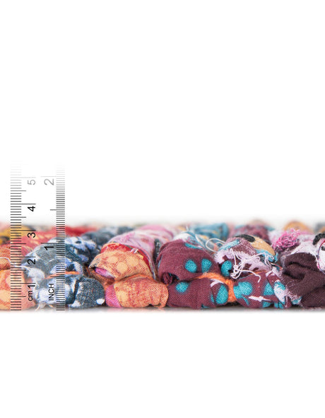 Multicolor 1' 2 x 10' Braided Chindi Table Runner Area Rug Decorative Dining Room Kitchen All Natural Material Table Cover 100% Cotton Hand Braided Natural Eco-Friendly Boho Style Modern Carpet for Living Rooms Dining Office Dorm for Sale at Rug Engine