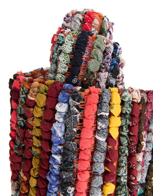 Multicolor 1' 2 x 5' 1 Braided Chindi Table Runner