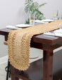 Natural 1' 2 x 10' Braided Jute Table Runner