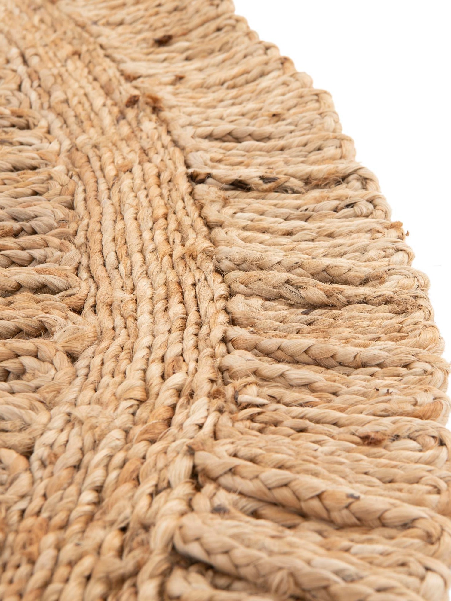 Natural 1' 2 x 8' Braided Jute Table Runner Area Rug Decorative Dining Room Kitchen All Natural Material Table Cover 100% Jute Hand Braided Natural Eco-Friendly Boho Style Carpet for Living Rooms Dining Office Space Dorms for Sale at Rug Engine