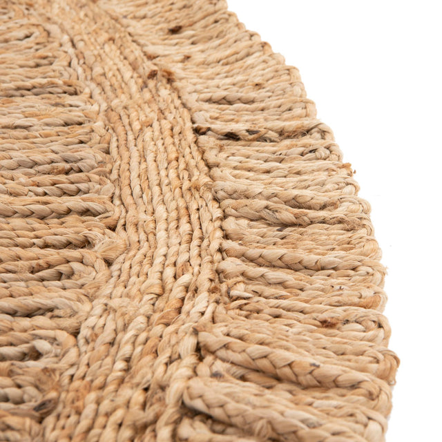 Natural 1' 2 x 6' 1 Braided Jute Table Runner
