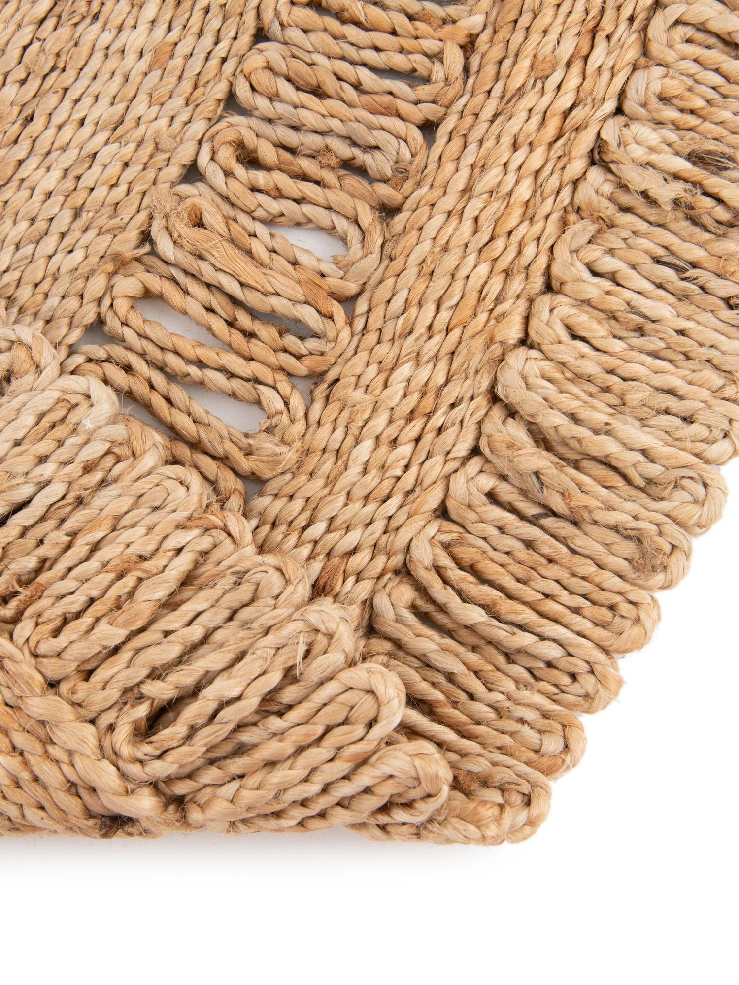 Natural 1' 2 x 6' 1 Braided Jute Table Runner Area Rug Decorative Dining Room Kitchen All Natural Material Table Cover 100% Jute Hand Braided Natural Eco-Friendly Boho Style Carpet for Living Rooms Dining Office Space Dorms for Sale at Rug Engine