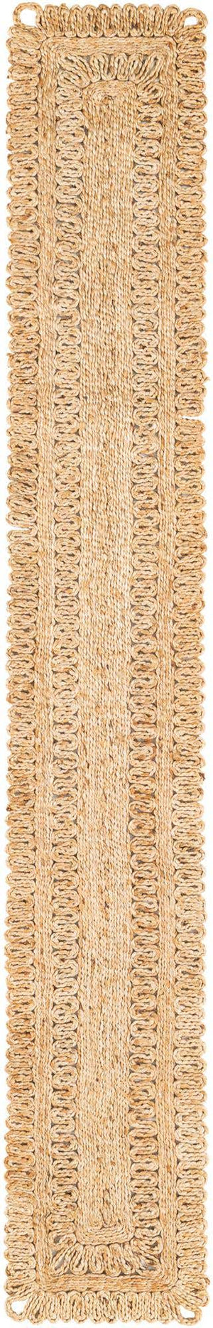 Natural 1' 2 x 8' Braided Jute Table Runner