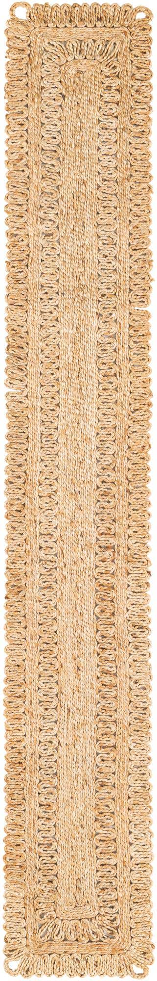 Natural 1' 2 x 8' Braided Jute Table Runner