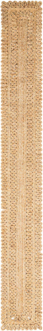 Natural 1' 2 x 10' Braided Jute Table Runner