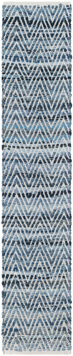 Denim 1' 2 x 6' 1 Chindi Chevron Table Runner
