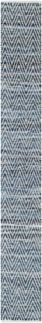 Denim 1' 2 x 10' Chindi Chevron Table Runner