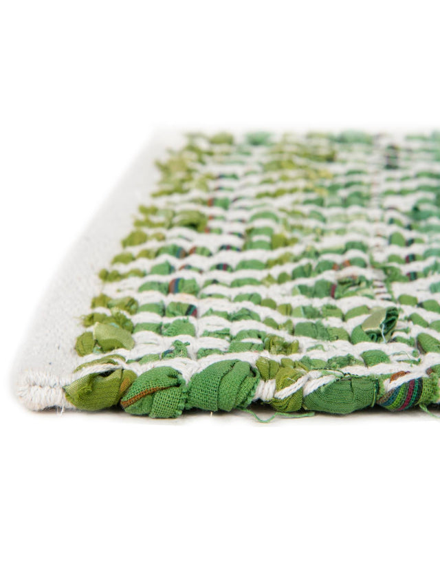 Green 1' 2 x 4' 1 Chindi Chevron Table Runner