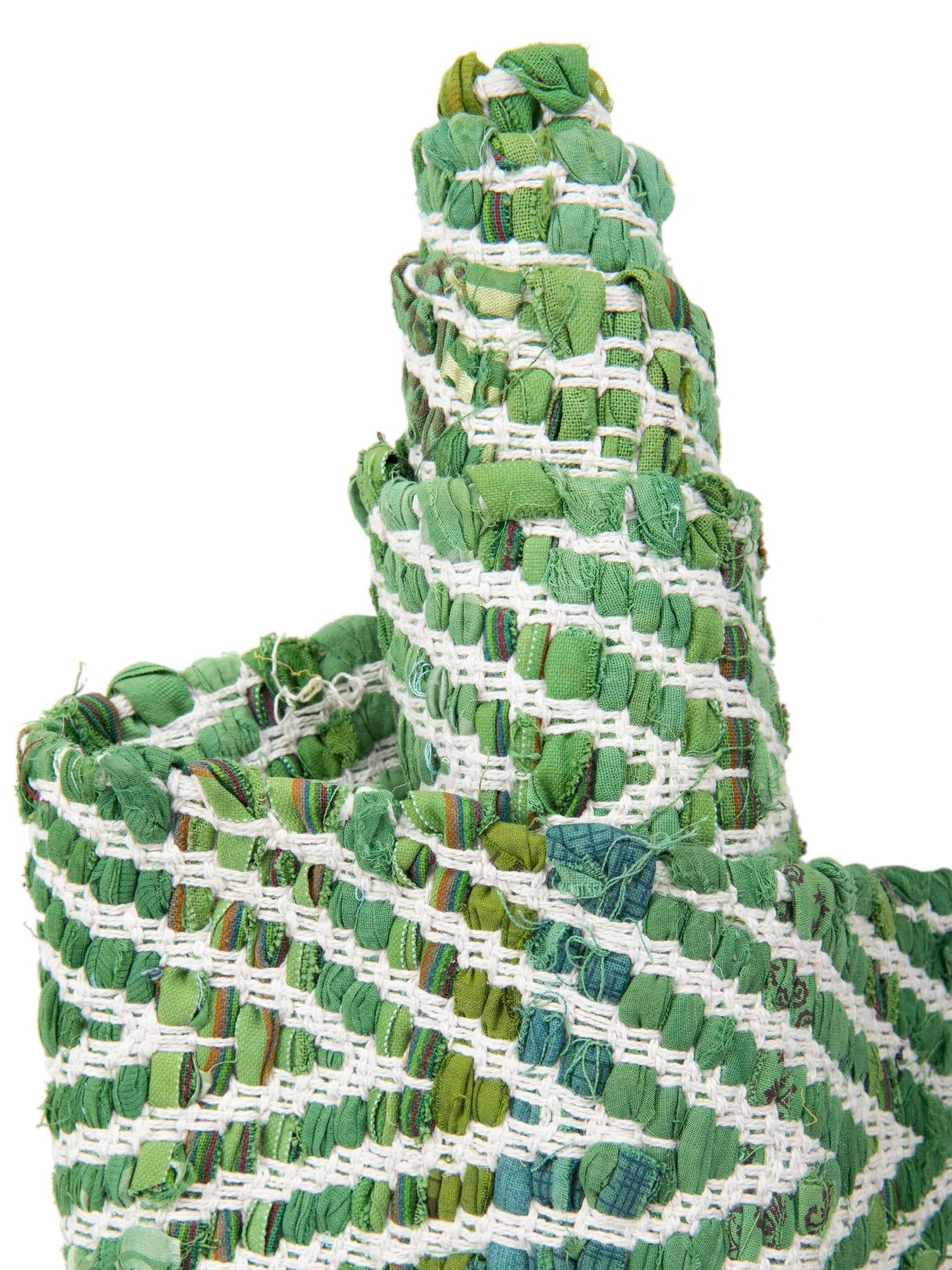 Green 1' 2 x 5' 1 Chindi Chevron Table Runner Area Rug Decorative Dining Room Kitchen All Natural Material Table Cover 100% Denim Cotton All Natural Modern Geometric Carpet Dining Living Rooms Bathroom Dorm Decor for Sale at Rug Engine
