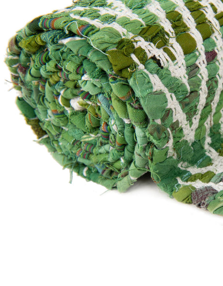 Green 1' 2 x 5' 1 Chindi Chevron Table Runner Area Rug Decorative Dining Room Kitchen All Natural Material Table Cover 100% Denim Cotton All Natural Modern Geometric Carpet Dining Living Rooms Bathroom Dorm Decor for Sale at Rug Engine