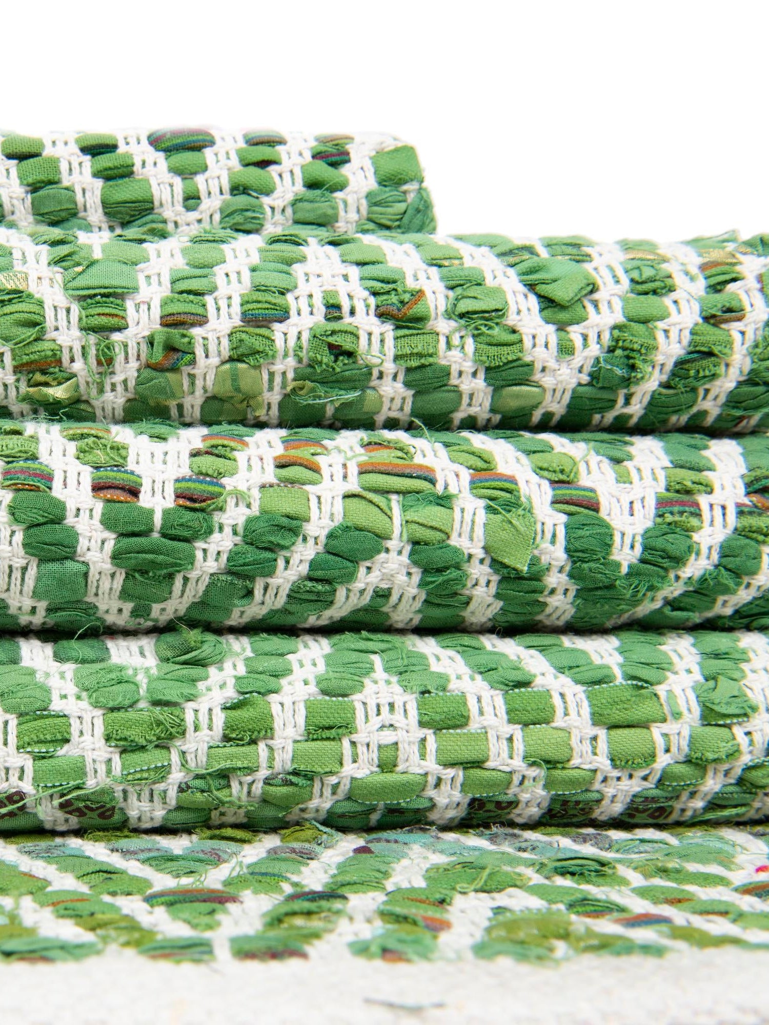 Green 1' 2 x 8' Chindi Chevron Table Runner Area Rug Decorative Dining Room Kitchen All Natural Material Table Cover 100% Denim Cotton All Natural Modern Geometric Carpet Dining Living Rooms Bathroom Dorm Decor for Sale at Rug Engine
