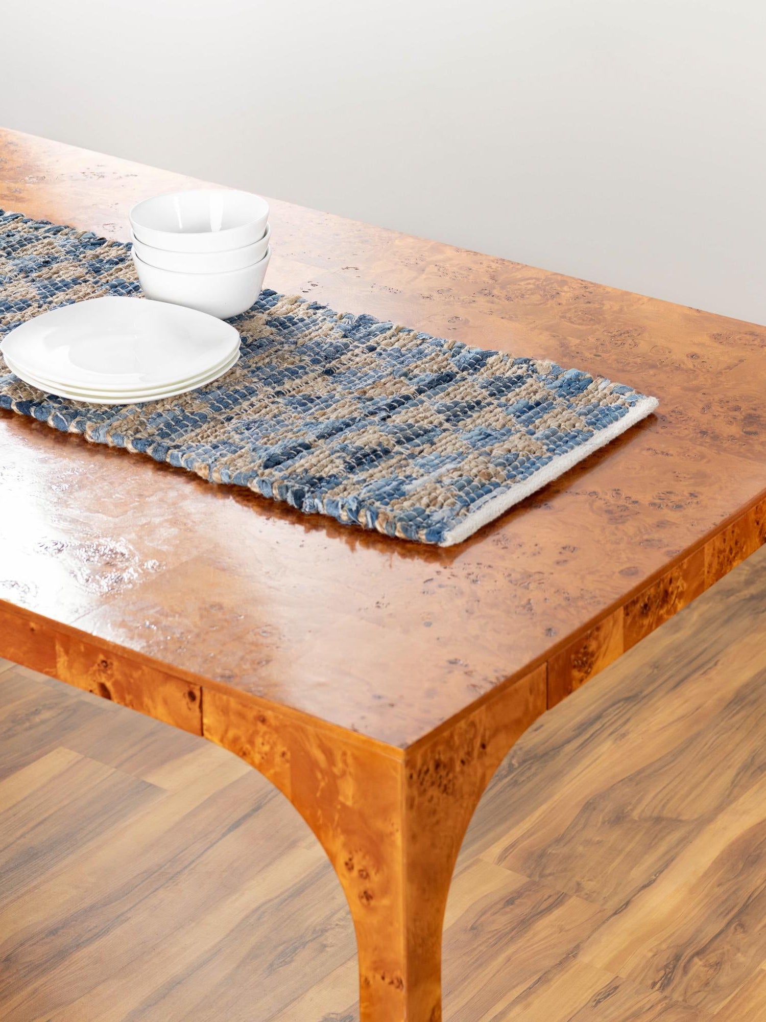 Navy Blue 1' 2 x 5' 1 Chindi Jute Table Runner Area Rug Decorative Dining Room Kitchen All Natural Material Table Cover Interior Design Home Decor Carpet Mat for Sale at Rug Engine