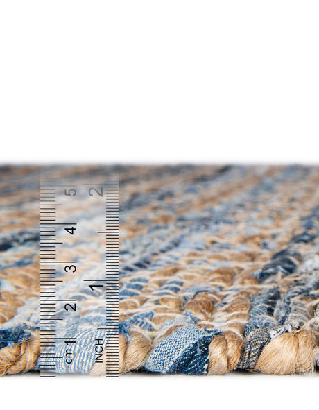 Navy Blue 1' 2 x 4' 1 Chindi Jute Table Runner Area Rug Decorative Dining Room Kitchen All Natural Material Table Cover Interior Design Home Decor Carpet Mat for Sale at Rug Engine