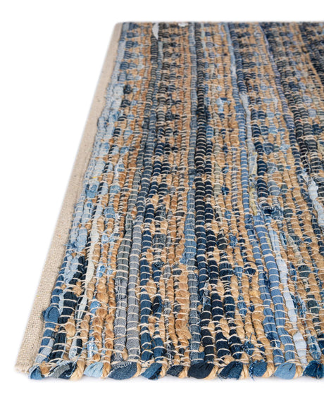 Navy Blue 1' 2 x 6' 1 Chindi Jute Table Runner Area Rug Decorative Dining Room Kitchen All Natural Material Table Cover Interior Design Home Decor Carpet Mat for Sale at Rug Engine