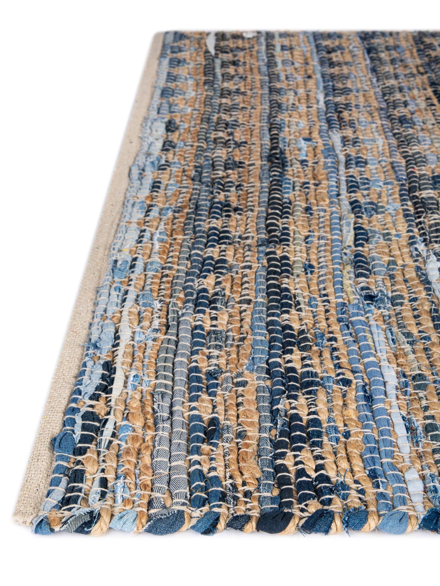 Navy Blue 1' 2 x 8' Chindi Jute Table Runner Area Rug Decorative Dining Room Kitchen All Natural Material Table Cover Interior Design Home Decor Carpet Mat for Sale at Rug Engine