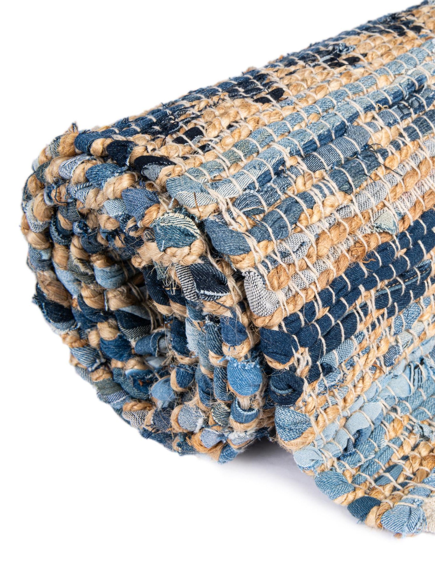 Navy Blue 1' 2 x 8' Chindi Jute Table Runner Area Rug Decorative Dining Room Kitchen All Natural Material Table Cover Interior Design Home Decor Carpet Mat for Sale at Rug Engine