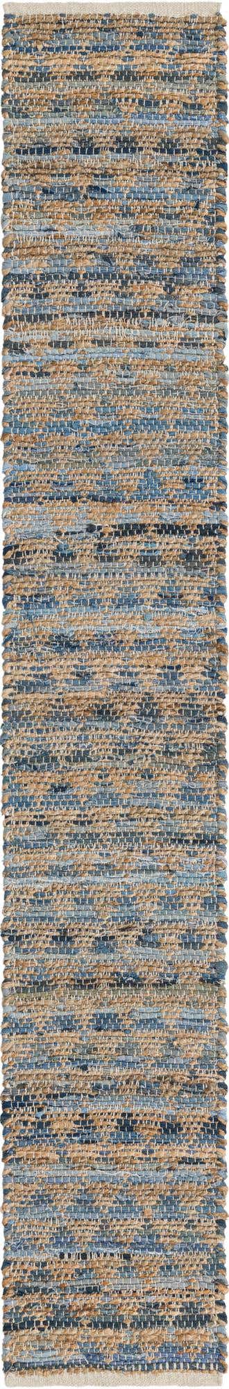 Navy Blue 1' 2 x 8' Chindi Jute Table Runner