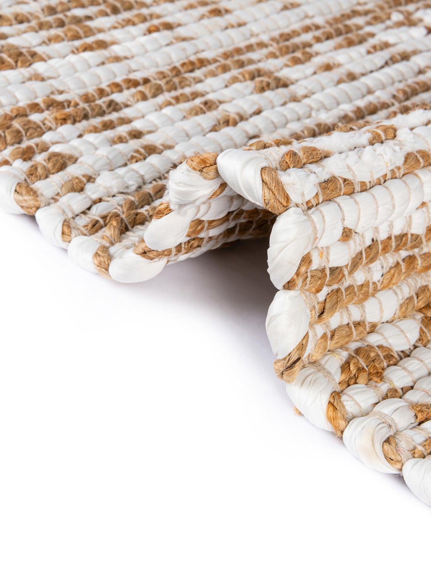 White 1' 2 x 4' 1 Chindi Jute Table Runner Area Rug Decorative Dining Room Kitchen All Natural Material Table Cover Interior Design Home Decor Carpet Mat for Sale at Rug Engine