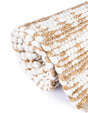 White 1' 2 x 10' Chindi Jute Table Runner