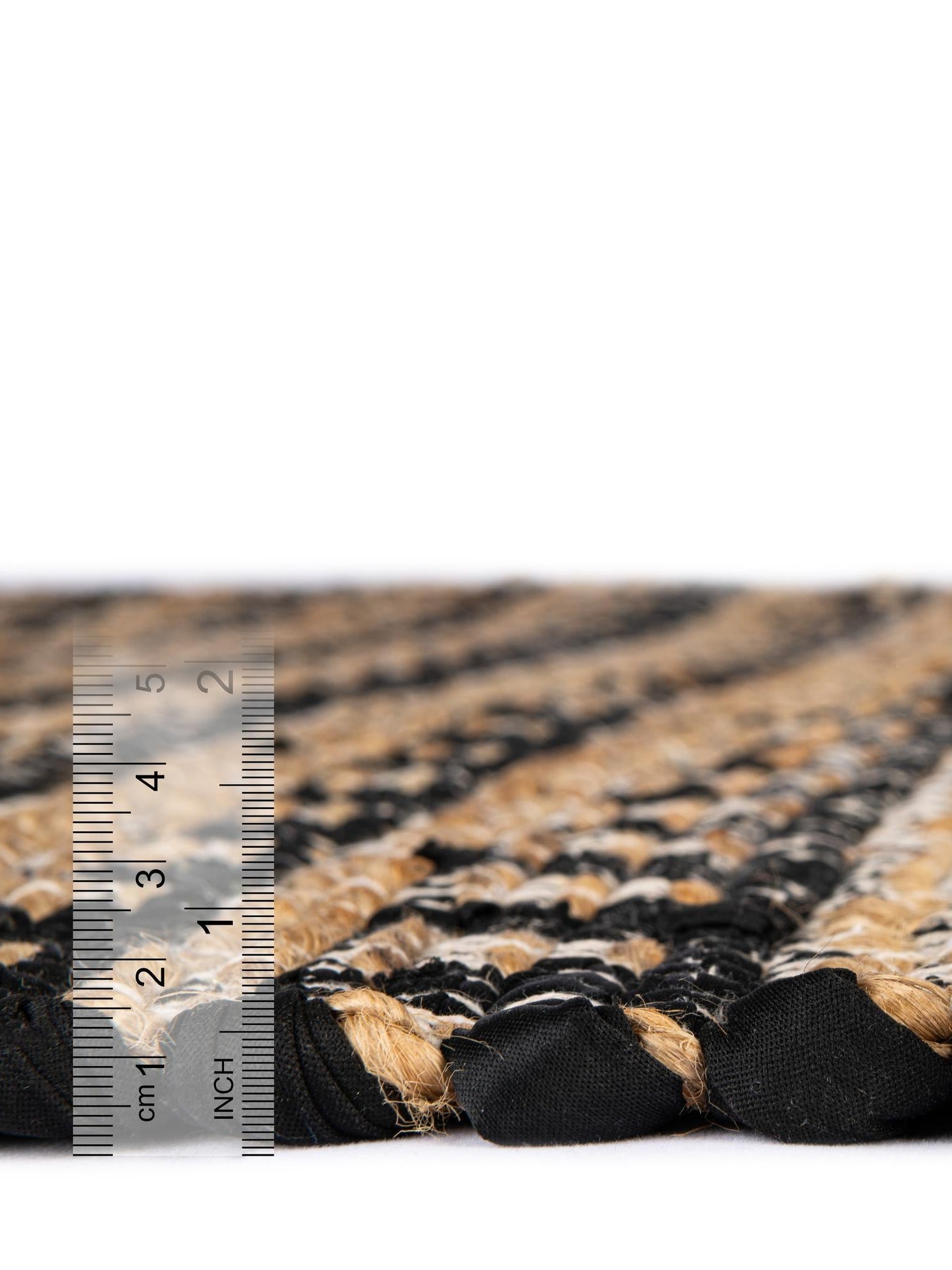 Black 1' 2 x 5' 1 Chindi Jute Table Runner Area Rug Decorative Dining Room Kitchen All Natural Material Table Cover Interior Design Home Decor Carpet Mat for Sale at Rug Engine