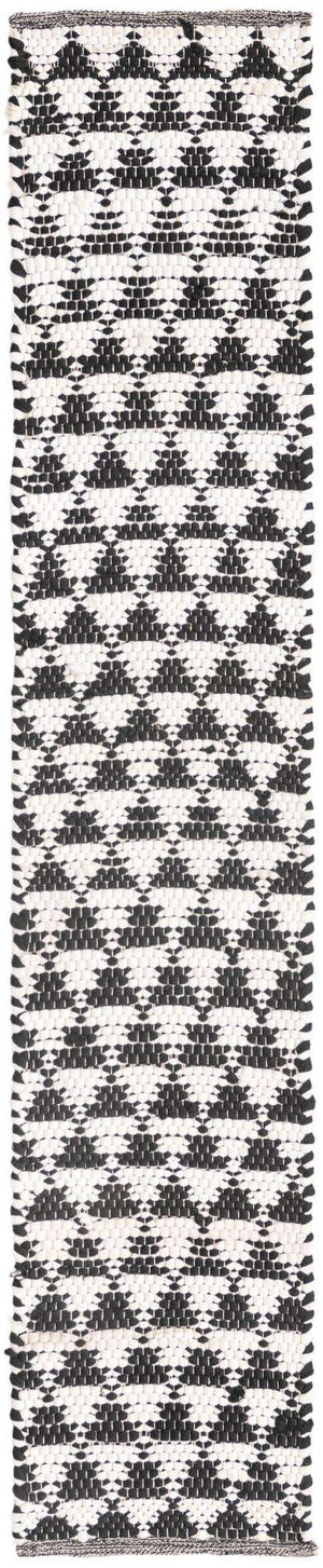 White Black 1' 2 x 6' 1 Chindi Jute Table Runner