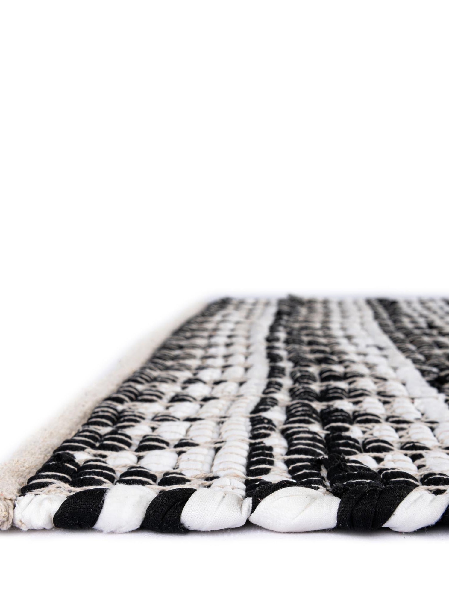 Black and White 1' 2 x 4' 1 Chindi Jute Table Runner Area Rug Decorative Dining Room Kitchen All Natural Material Table Cover Interior Design Home Decor Carpet Mat for Sale at Rug Engine