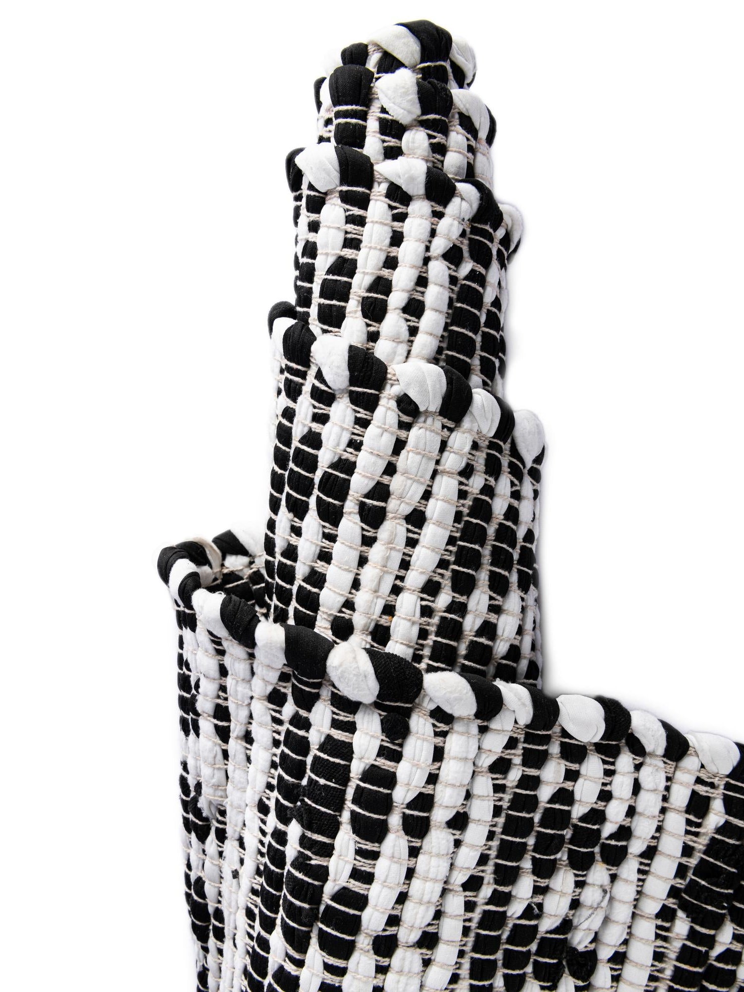Black and White 1' 2 x 8' Chindi Jute Table Runner Area Rug Decorative Dining Room Kitchen All Natural Material Table Cover Interior Design Home Decor Carpet Mat for Sale at Rug Engine