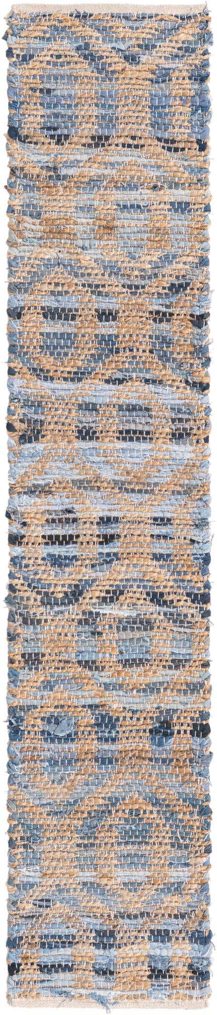 Navy Blue 1' 2 x 6' 1 Chindi Jute Table Runner