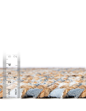 Navy Blue 1' 2 x 5' 1 Chindi Jute Table Runner
