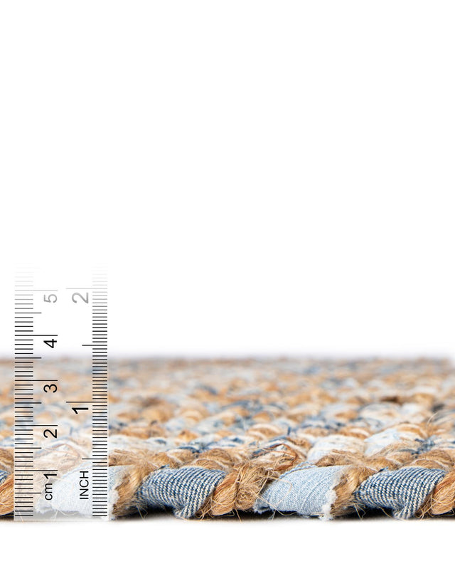 Navy Blue 1' 2 x 5' 1 Chindi Jute Table Runner