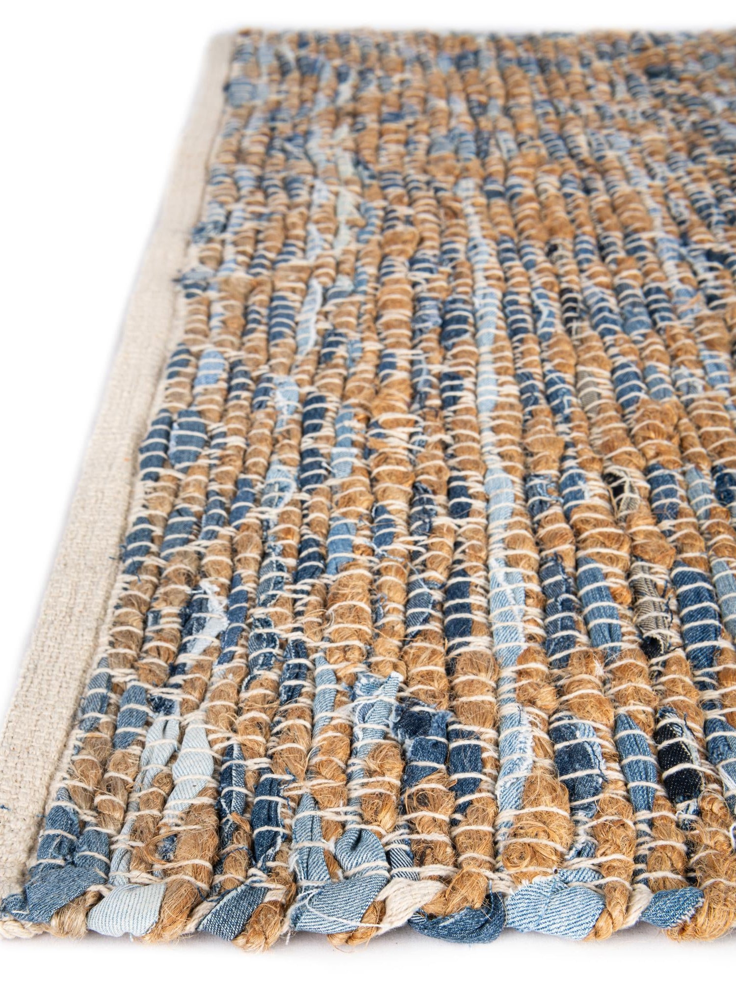Navy Blue 1' 2 x 8' Chindi Jute Table Runner Area Rug Decorative Dining Room Kitchen All Natural Material Table Cover Interior Design Home Decor Carpet Mat for Sale at Rug Engine