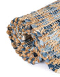 Navy Blue 1' 2 x 10' Chindi Jute Table Runner