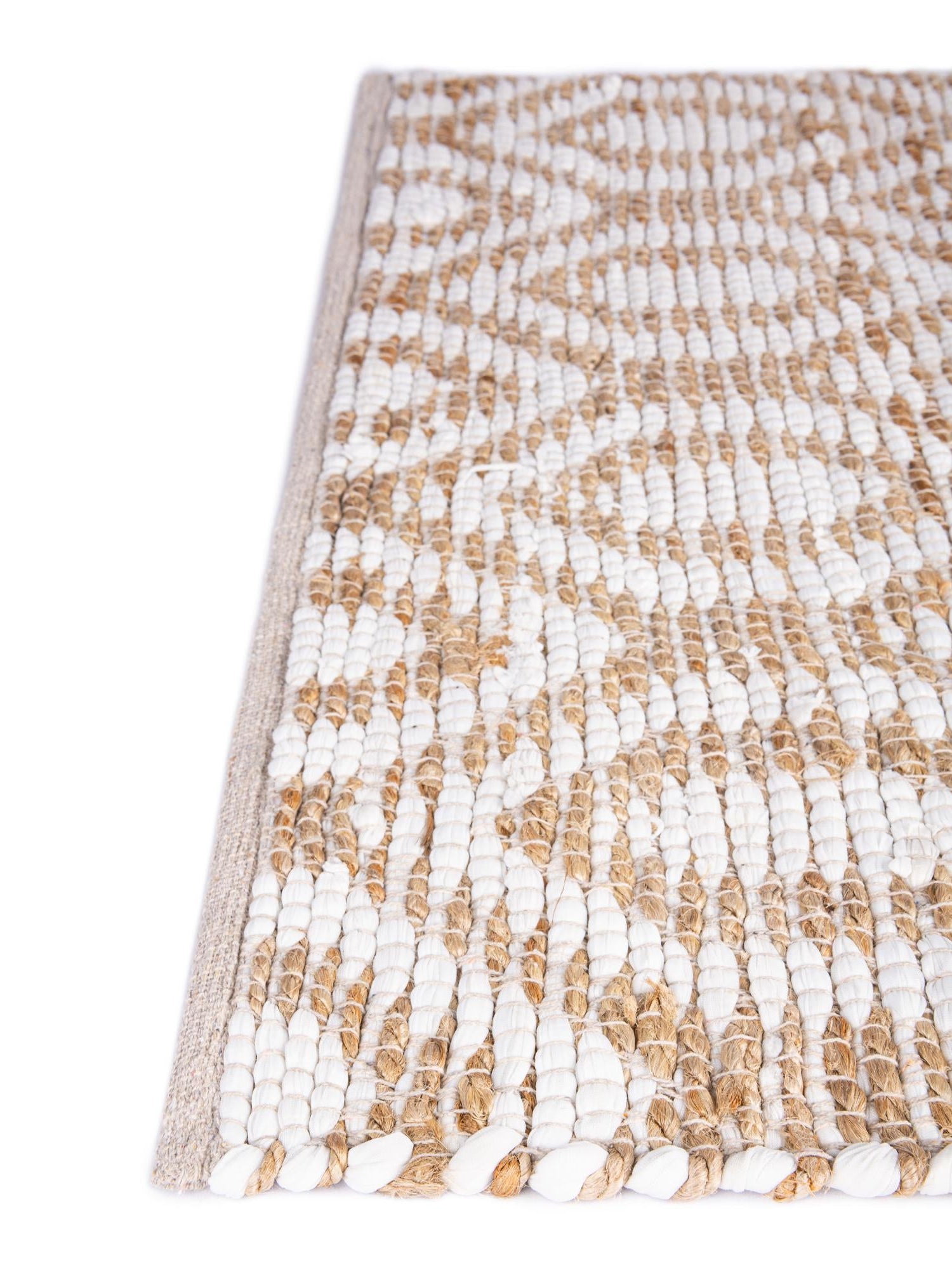 White 1' 2 x 4' 1 Chindi Jute Table Runner Area Rug Decorative Dining Room Kitchen All Natural Material Table Cover Interior Design Home Decor Carpet Mat for Sale at Rug Engine
