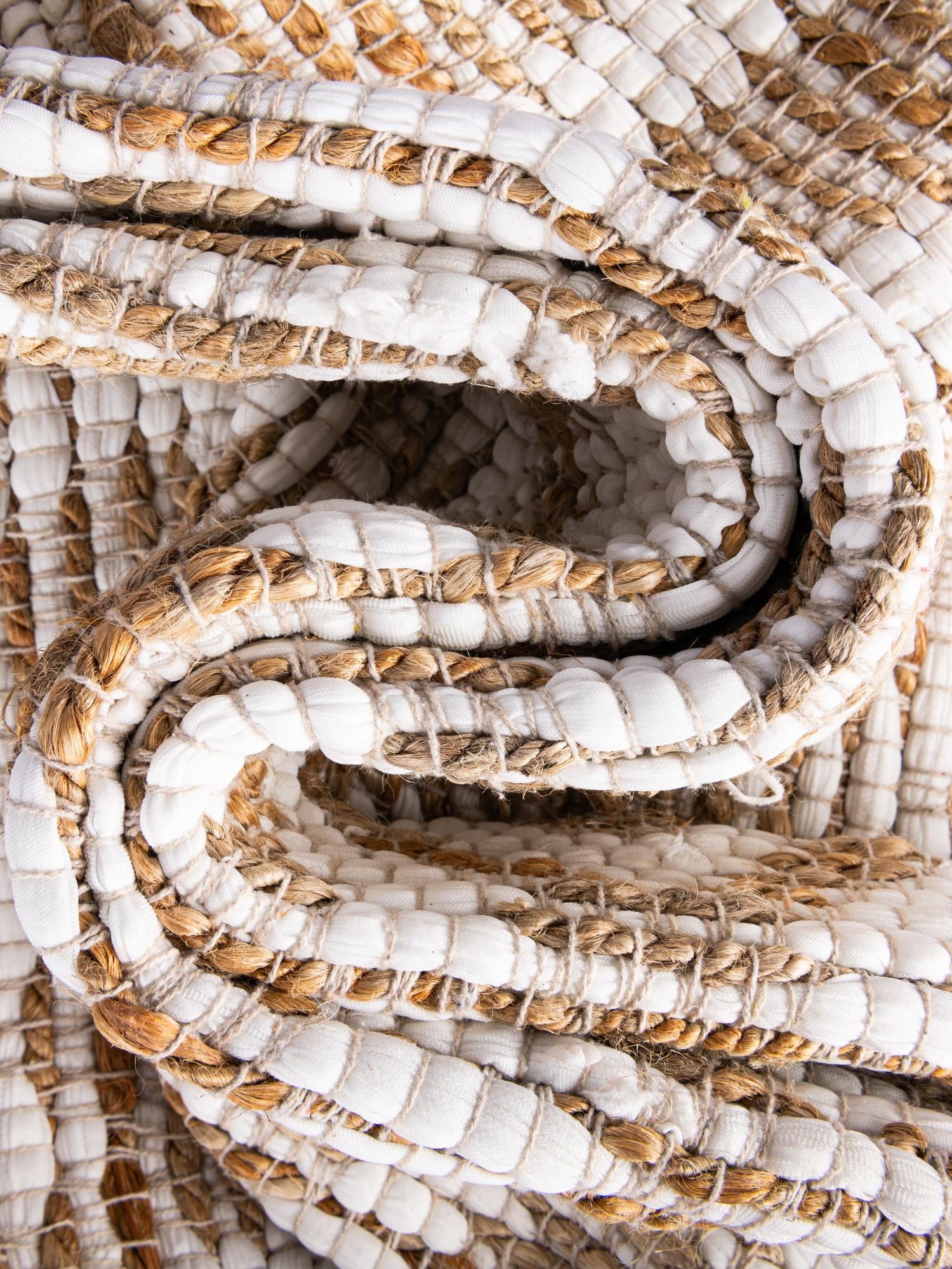 White 1' 2 x 6' 1 Chindi Jute Table Runner Area Rug Decorative Dining Room Kitchen All Natural Material Table Cover Interior Design Home Decor Carpet Mat for Sale at Rug Engine