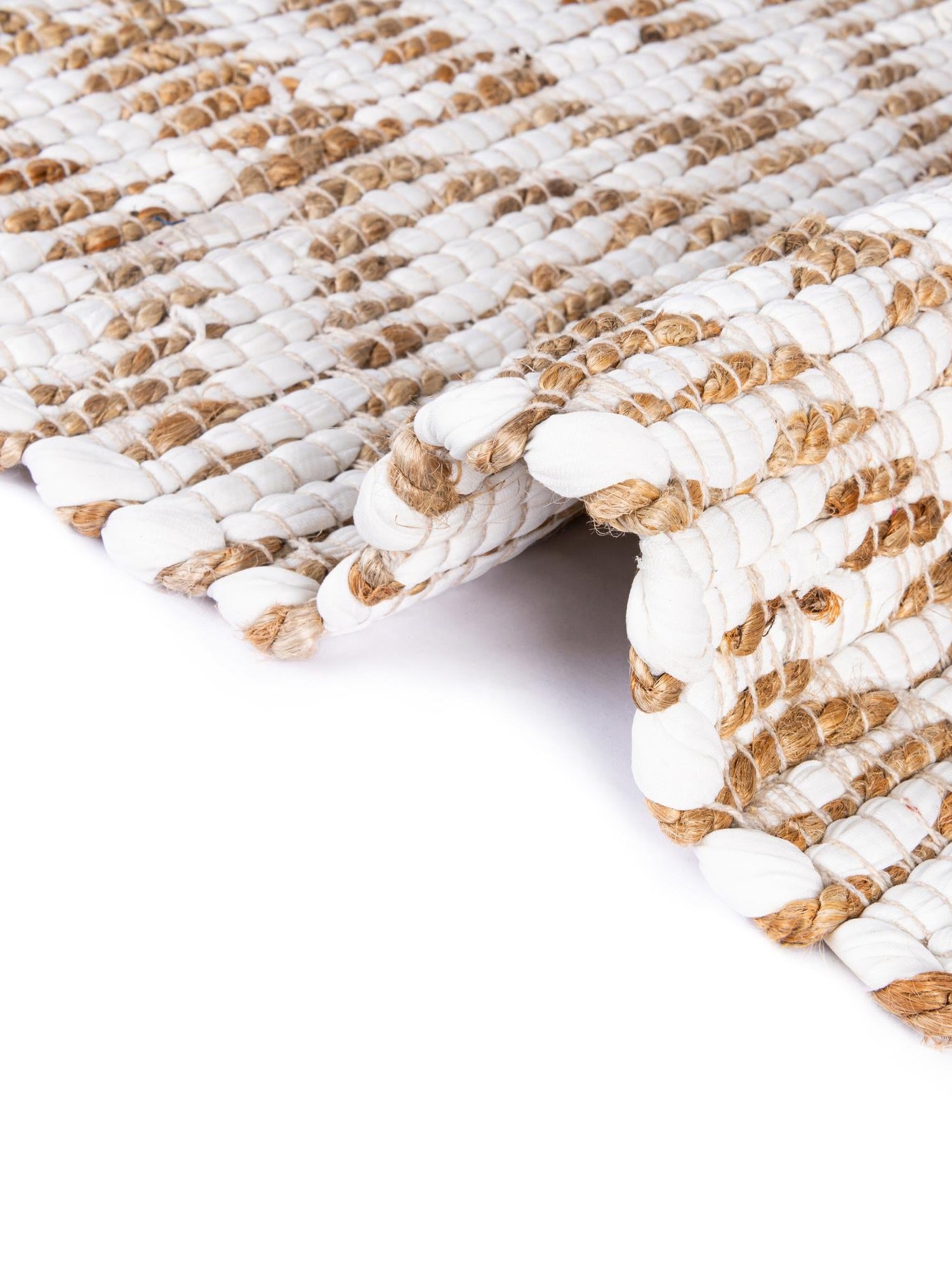 White 1' 2 x 10' Chindi Jute Table Runner Area Rug Decorative Dining Room Kitchen All Natural Material Table Cover Interior Design Home Decor Carpet Mat for Sale at Rug Engine