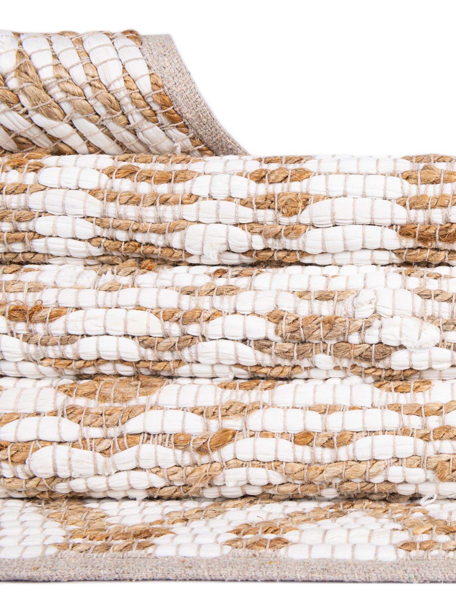 White 1' 2 x 6' 1 Chindi Jute Table Runner Area Rug Decorative Dining Room Kitchen All Natural Material Table Cover Interior Design Home Decor Carpet Mat for Sale at Rug Engine