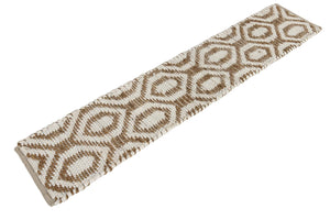 White 1' 2 x 6' 1 Chindi Jute Table Runner
